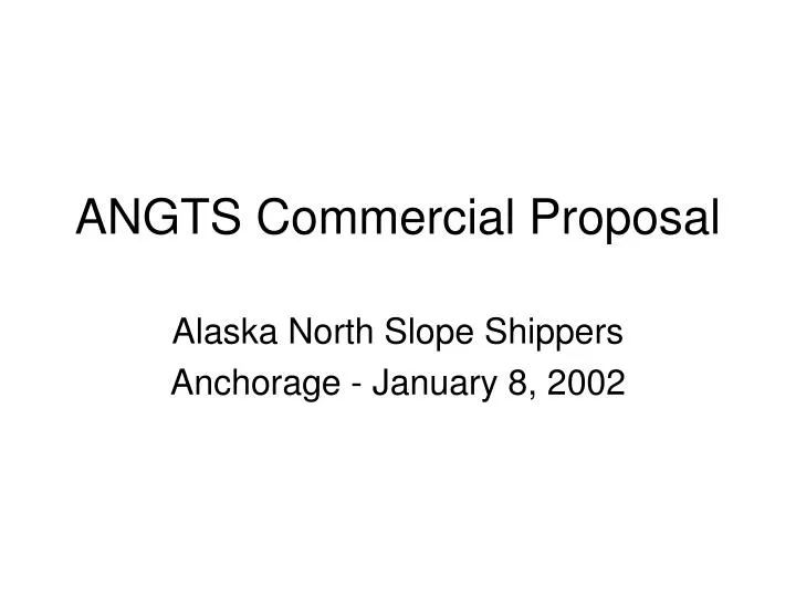 angts commercial proposal