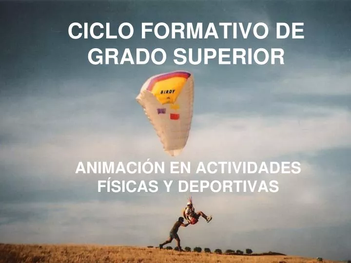 ciclo formativo de grado superior