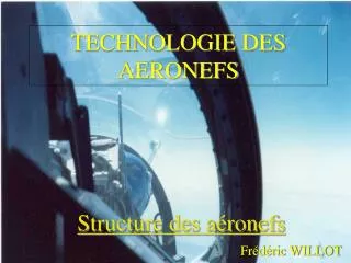 technologie des aeronefs