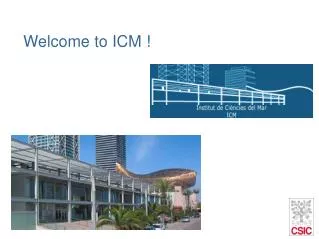Welcome to ICM !