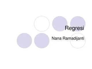 regresi