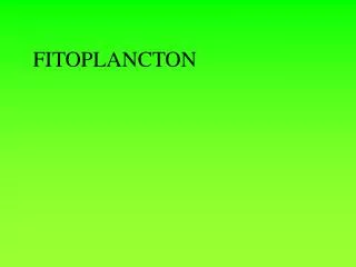 FITOPLANCTON