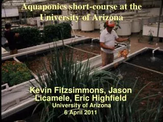 Aquaponics short-course at the University of Arizona