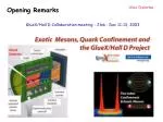 Opening Remarks - slide 1