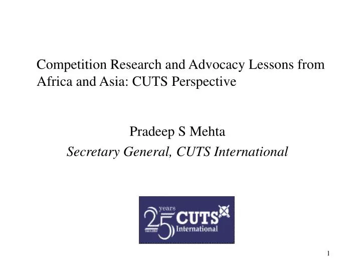 competition research and advocacy lessons from africa and asia cuts perspective