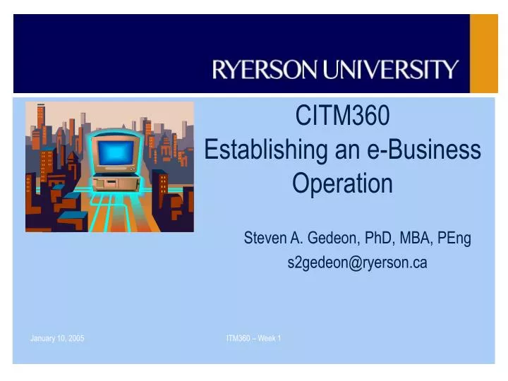 citm360 establishing an e business operation