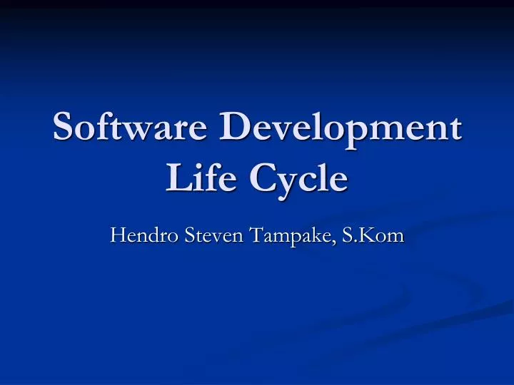 software development life cycle