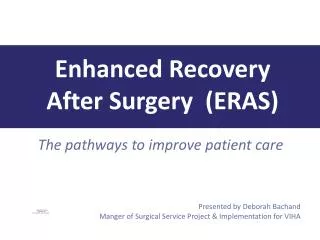 The pathways to improve patient care
