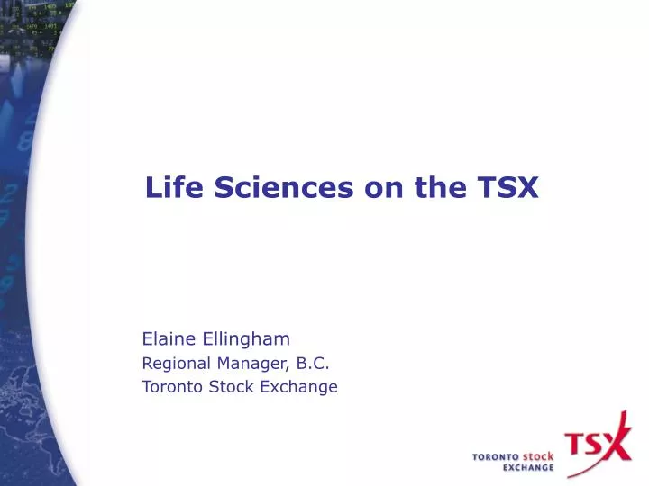 life sciences on the tsx