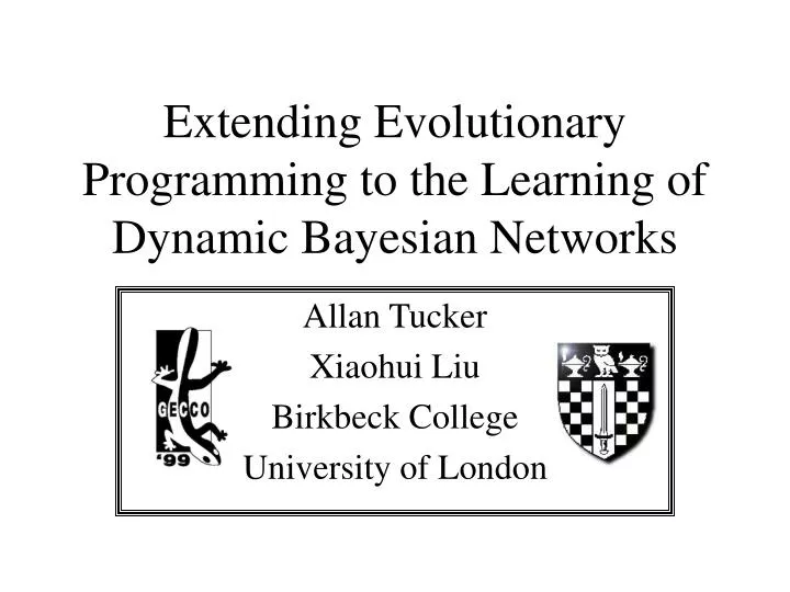 extending evolutionary programming to the learning of dynamic bayesian networks