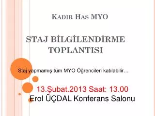 kadir has myo