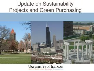 Update on Sustainability Projects and Green Purchasing