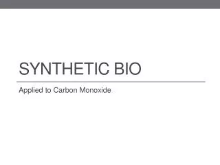 Synthetic Bio