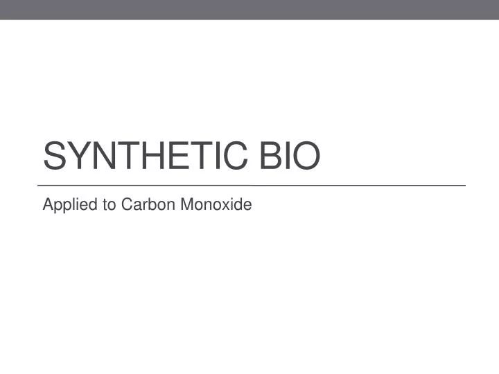 synthetic bio