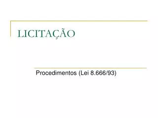 licita o