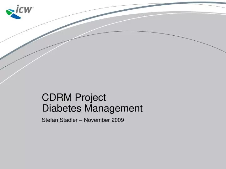 cdrm project diabetes management