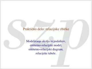 prakti no delo relacijske zbirke