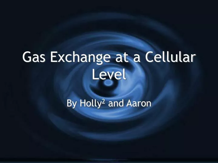 gas exchange at a cellular level