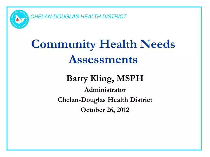 community health needs assessments