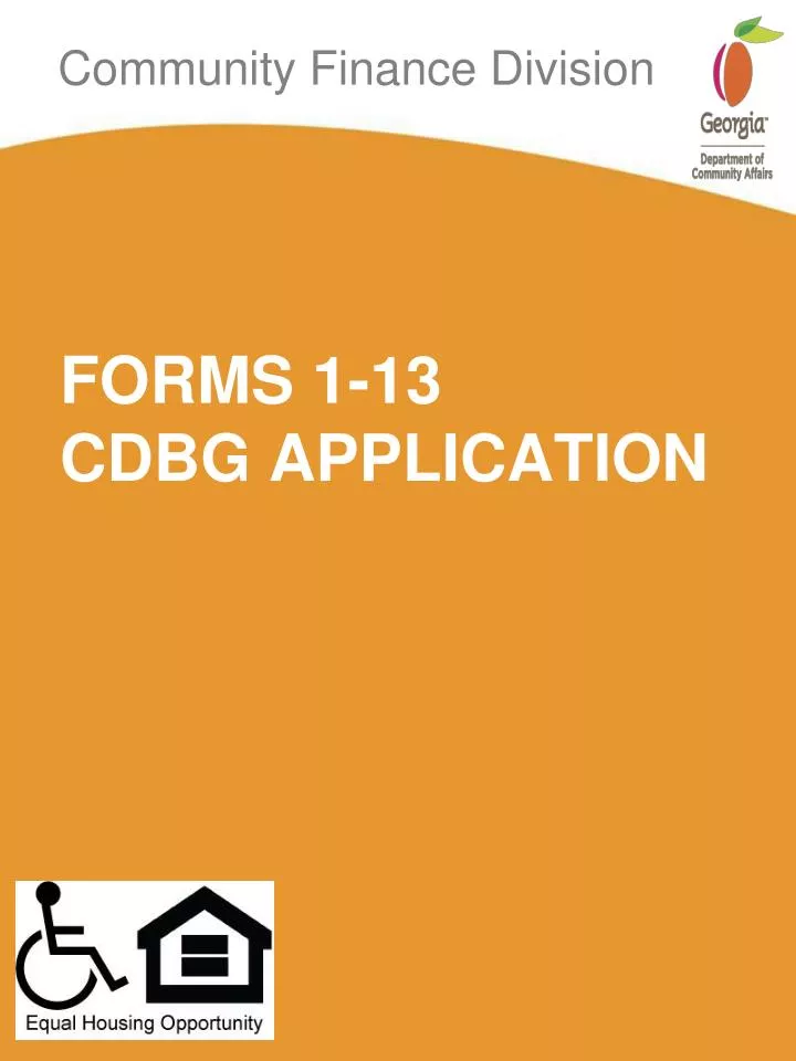 forms 1 13 cdbg application