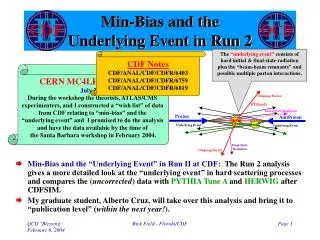 Min-Bias and the Underlying Event in Run 2