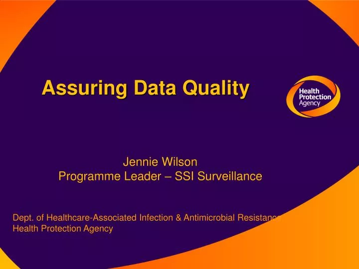 assuring data quality