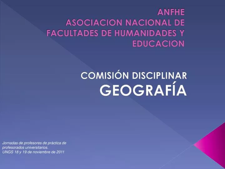 anfhe asociacion nacional de facultades de humanidades y educacion