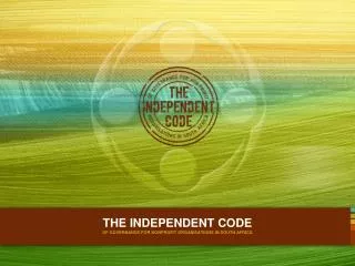 THE INDEPENDENT CODE OF GOVERNANCE FOR NONPROFIT ORGANISATIONS IN SOUTH AFRICA