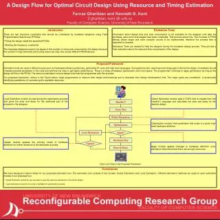 A Design Flow for Optimal Circuit Design Using Resource and Timing Estimation