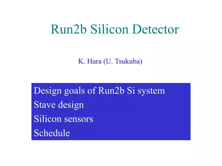 run2b silicon detector