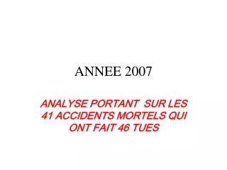 annee 2007