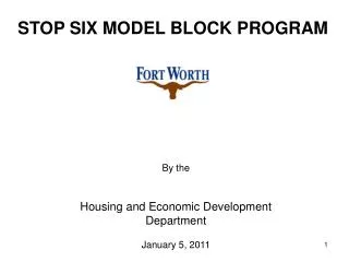 STOP SIX MODEL BLOCK PROGRAM