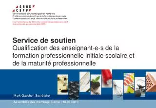 service de soutien