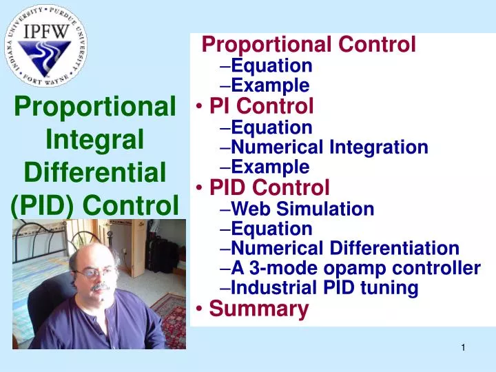 proportional integral differential pid control