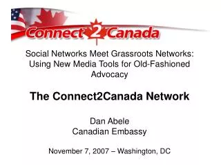 Social Networks Meet Grassroots Networks: Using New Media Tools for Old-Fashioned Advocacy