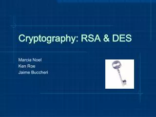 Cryptography: RSA &amp; DES