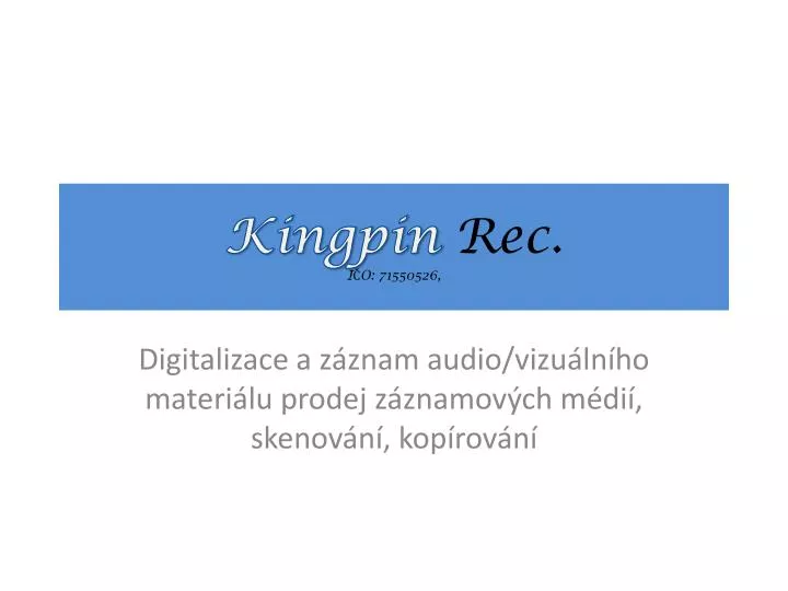 kingpin rec i o 71550526