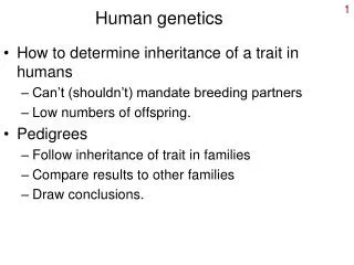 Human genetics