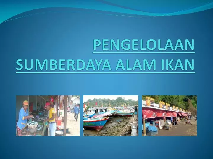 pengelolaan sumberdaya alam ikan