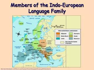 Members of the Indo-European Language Family