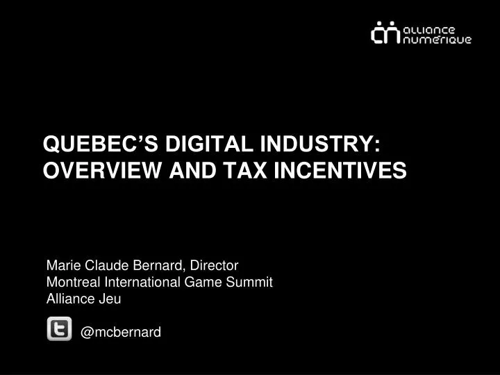 quebec s digital industry overview and tax incentives