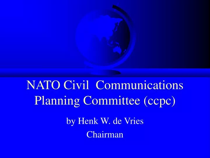 nato civil communications planning committee ccpc