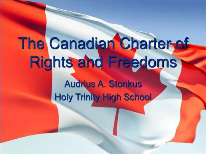 the canadian charter of rights and freedoms
