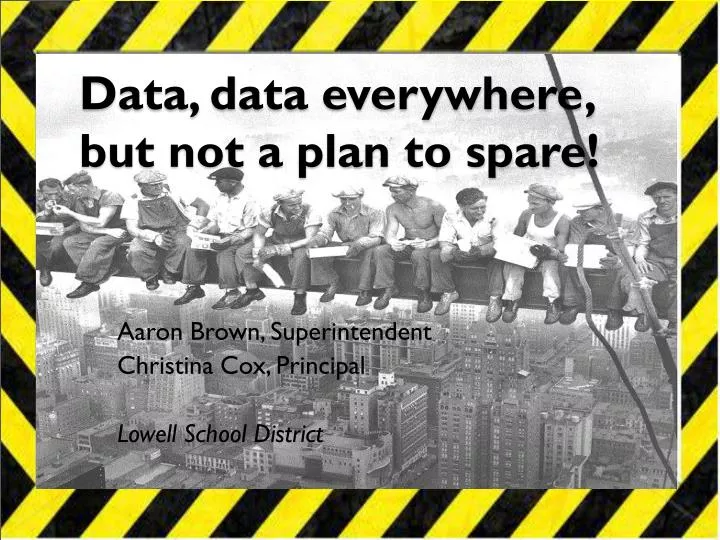 data data everywhere but not a plan to spare