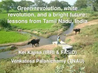 Green revolution, white revolution, and a bright future: lessons from Tamil Nadu, India