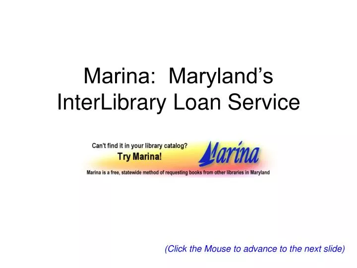 marina maryland s interlibrary loan service