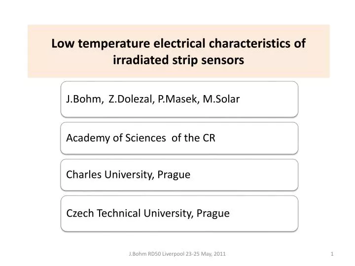 low temperature electrical characteristics of irradiated strip sensors