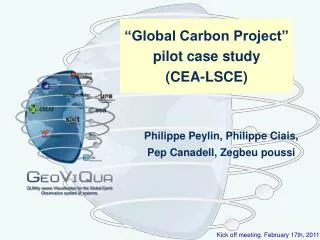 global carbon project pilot case study cea lsce