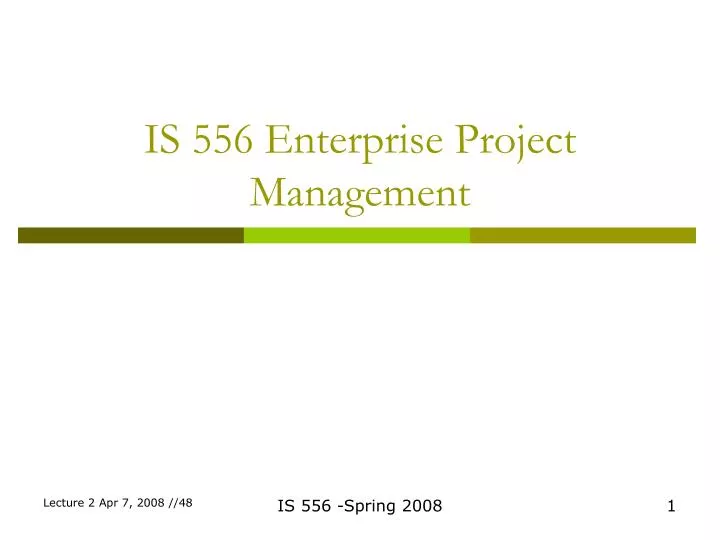 is 556 enterprise project management