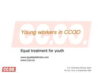 Young workers in CCOO